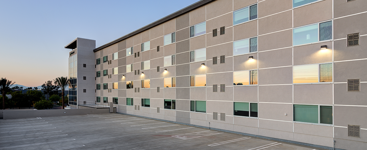 Exterior view of the Element Hotel Irvine