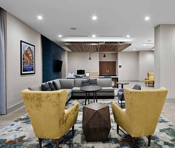 Interior lounge of Hyatt Place Scottsdale North