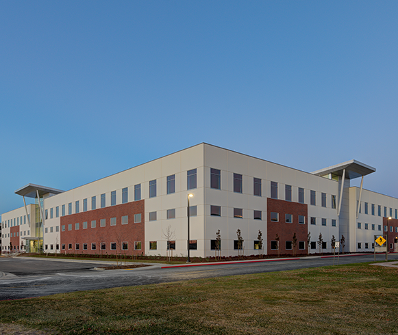 Exterior view of the L3Harris Technologies, Building G