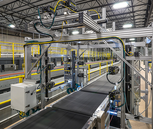 Automation machines involved in the Macy's Fulfillment Center