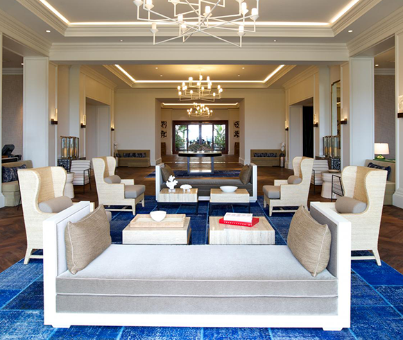 Interior view of Lounge areas at the Monarch Beach Resort