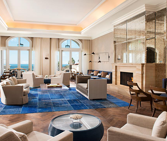 Interior view of lounge at the Monarch Beach Resort