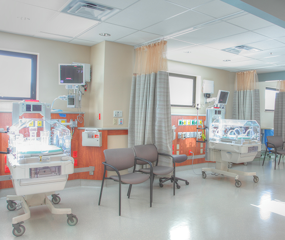View of NICU units inside of the Portneuf Medical Center