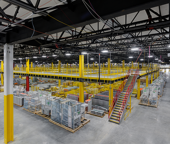 Interior view of the Automated Robotics Fulfillment Center