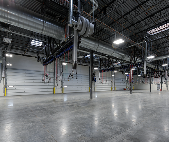 Interior of the UPS Mega Hub Distribution Facility