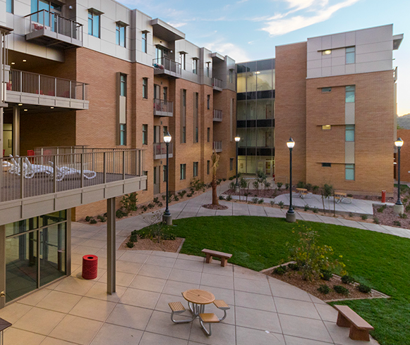 Exterior view of Campus View Suites at Utah Tech University