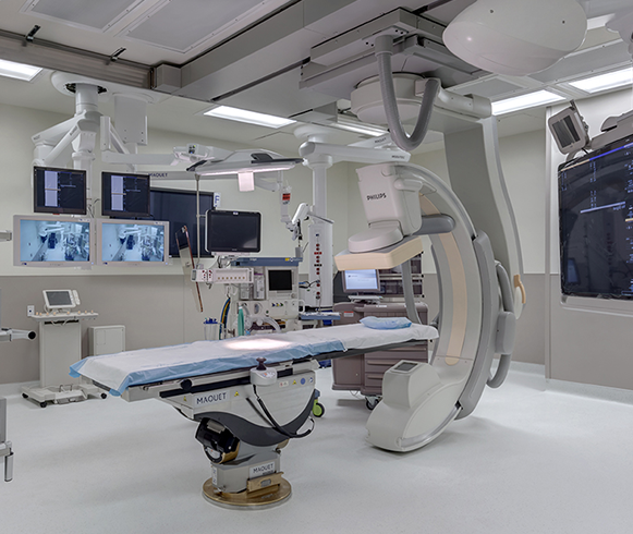Interior view of operating room at the University Hospital, Sky Tower Expansion