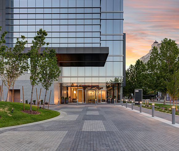 Exterior view of entrance to 650 Main