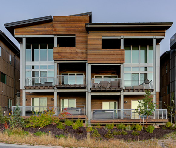 Exterior view of Apex Residences