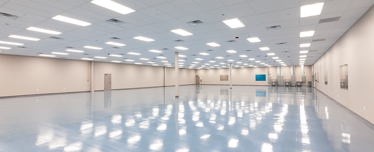 Interior view of lab space at Biomerics
