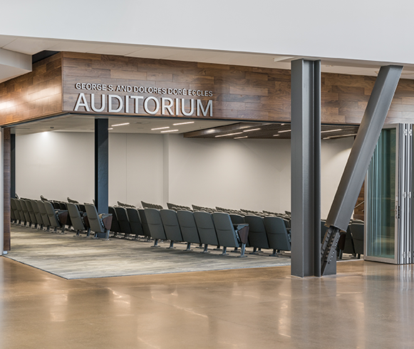 Entrance to the Dixie Technology College auditorium