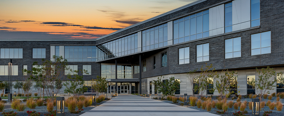 Exterior view of the entrance to the Dixie Technology College