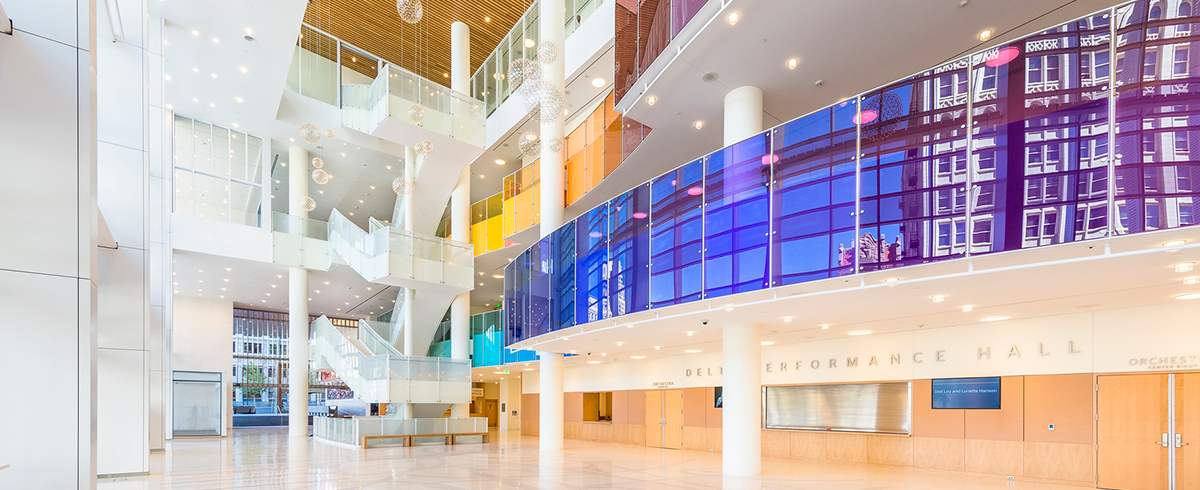 Interior view of hall in the Eccles Theater