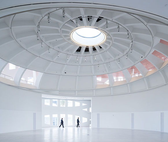 Interior view at the Faena Forum