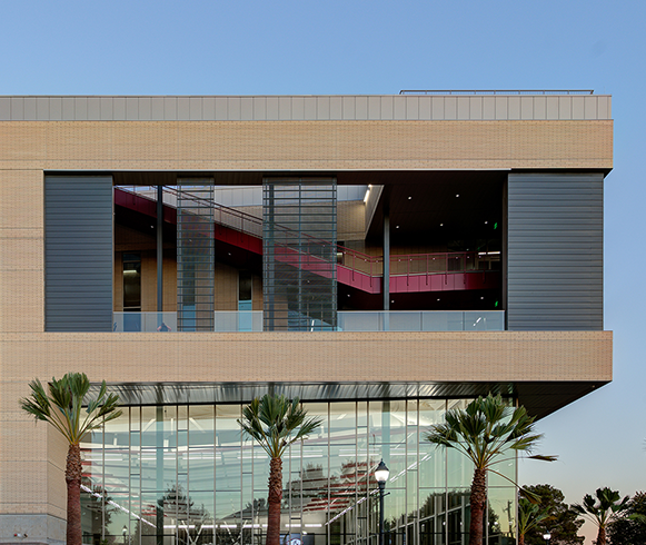 Side exterior view of the Human Performance Center at Utah Tech University