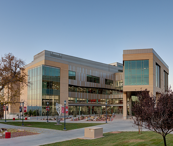 Exterior view of the Human Performance Center at Utah Tech University