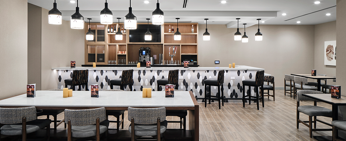 Interior view of bar at Hyatt Place Scottsdale North