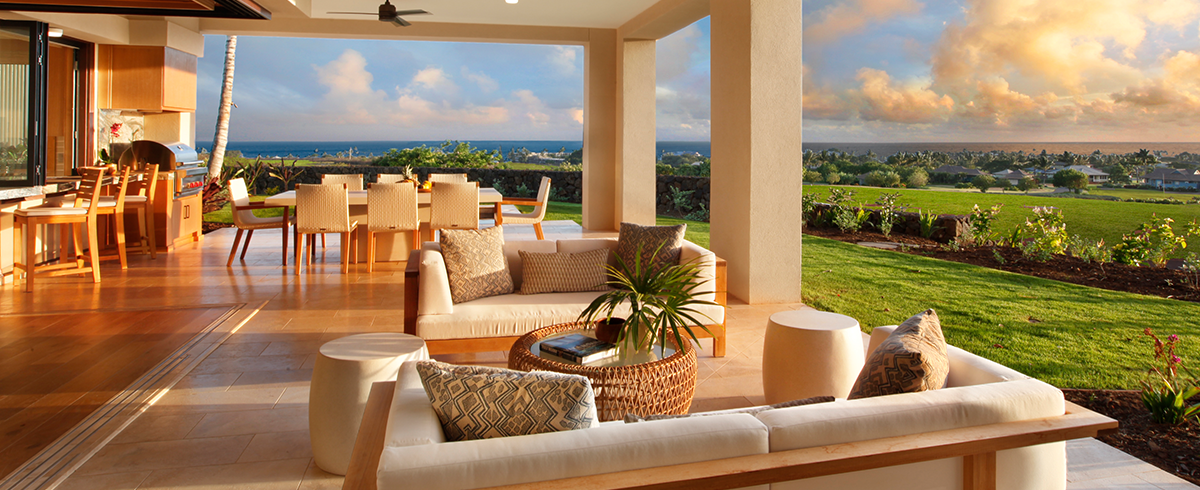 Interior view of the Kainani Villas