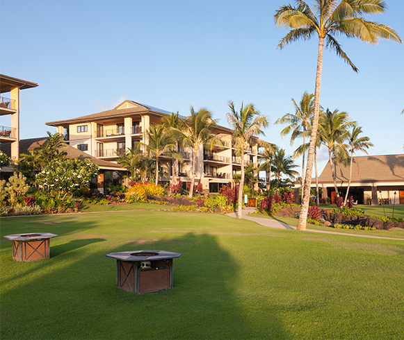 Exterior view of greenspace at Koloa Landing at Poipu