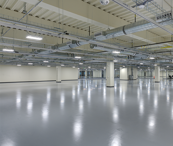 Interior view of the L3Harris Technologies, Building G