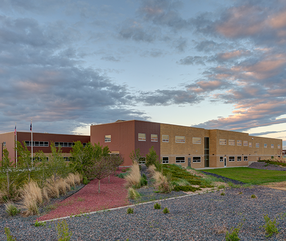 Exterior view of the Laramie Readiness Center