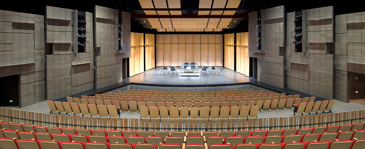 Interior view of auditorium at the Mesa Community College Performing Arts Center