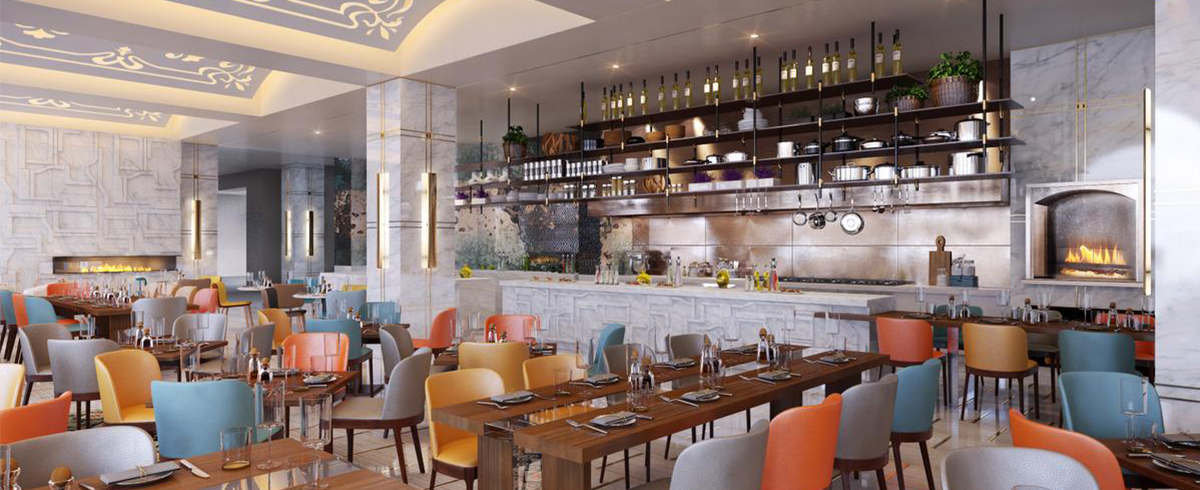 Interior view of dining area at the Monarch Beach Resort