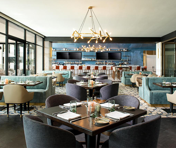 Interior view of dining area at the Monarch Beach Resort