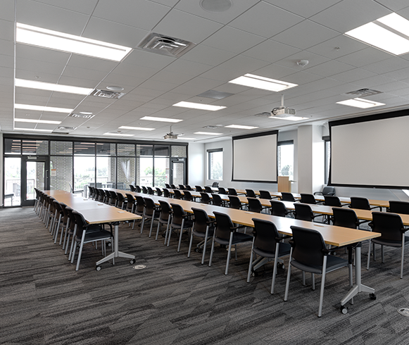 Interior view of learning space inside the Provo City Center