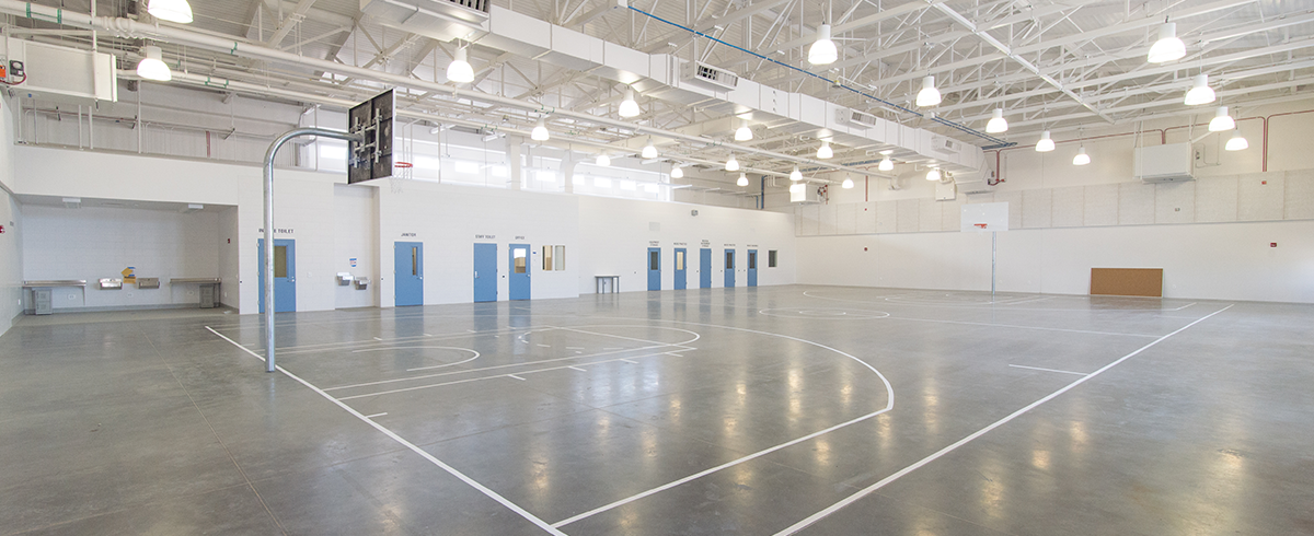 Interior of the Gymnasium at the R.J. Donovan Correctional Facility