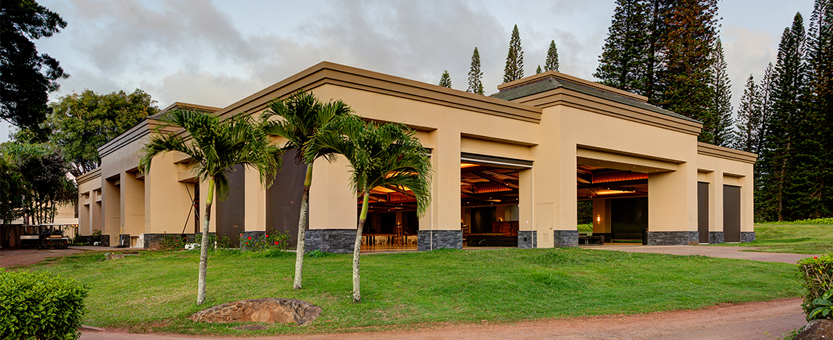 Exterior view of banquet hall at The Ritz-Carlton at Kapalua