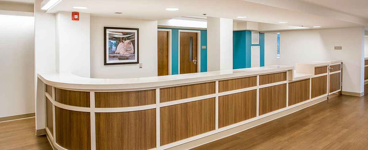 Interior view of nurse station at SUN Behavioral
