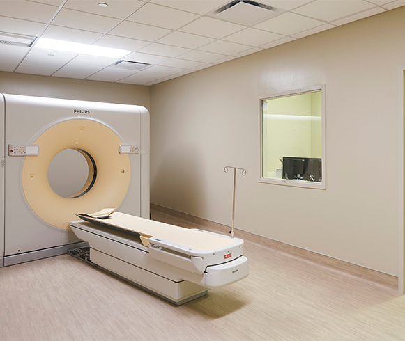 Interior view of MRI machine inside the Sierra Vista Hospital