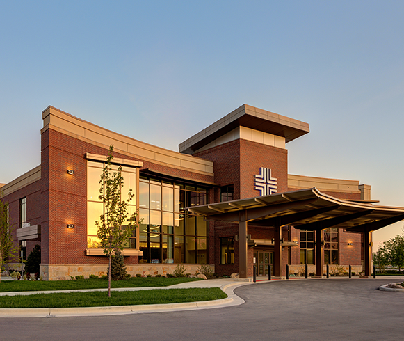 Exterior street view of St. Luke's Mountain State Tumor Institute