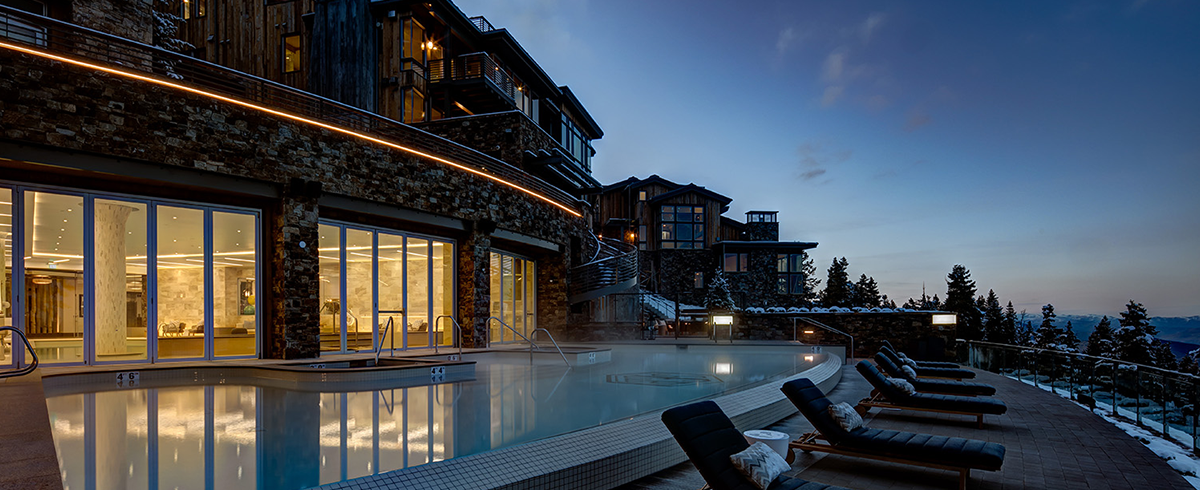 Exterior view of pool at the Stein Eriksen Residences
