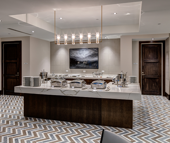 Interior view of restaurant at the Stein Eriksen Residences