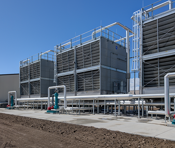 Exterior view of the HVAC systems at the Utah State Correctional Facility Exterior