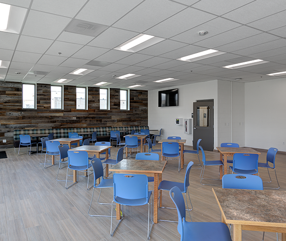 Interior view of workspace at the Utah State Correctional Facility