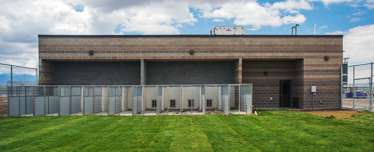 Exterior view of outdoor space at the Utah State Correctional Facility