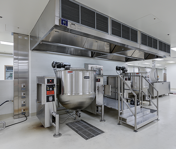 Interior view of cooking equipment in the Utah State Correctional Facility