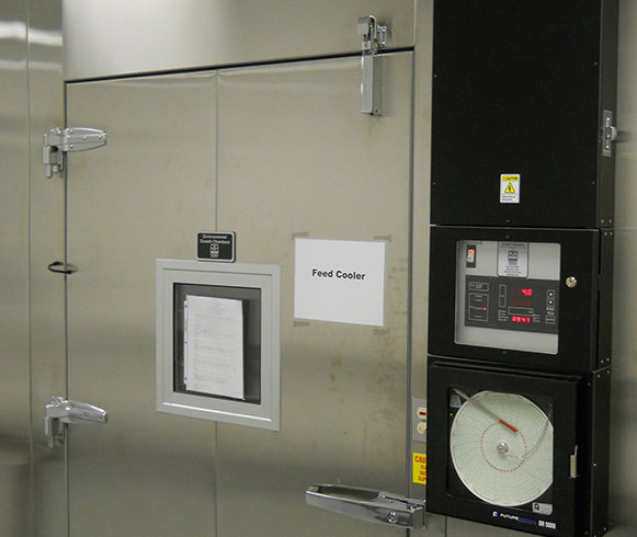 Interior view of cooling unit in the Sorenson Molecular Biotechnology Building at the University of Utah