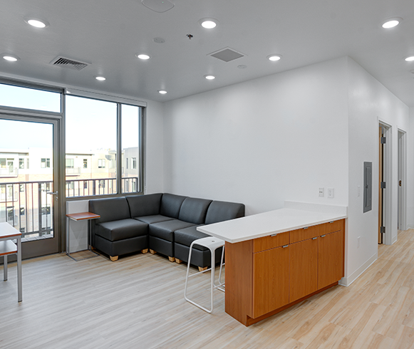 Interior view of the Campus View Suites at Utah Tech University