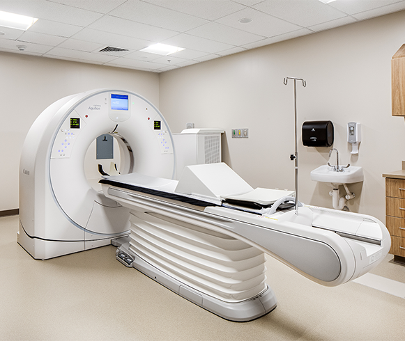 Interior view of MRI machine inside the Unicoi County Memorial Hospital and Long-Term Care