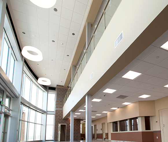 Interior view of a entrance inside the Central Utah Correctional Facility