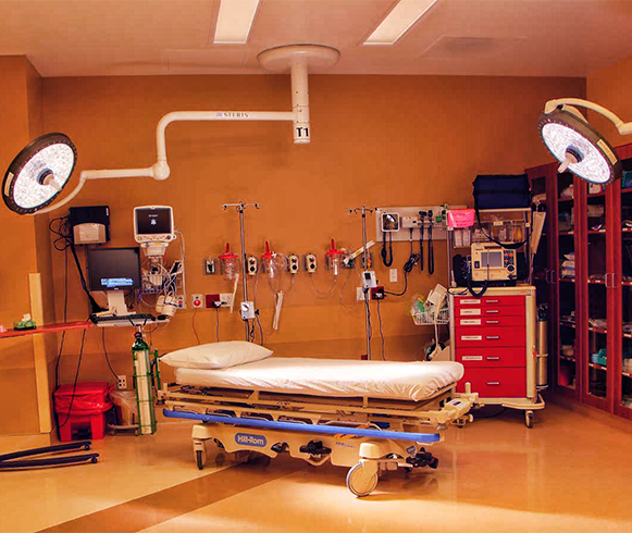 Interior view of operating room at the West Park Hospital Campus Expansion