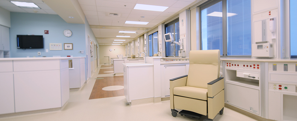 Interior view of lab space at the Los Robles Hospital & Medical Center