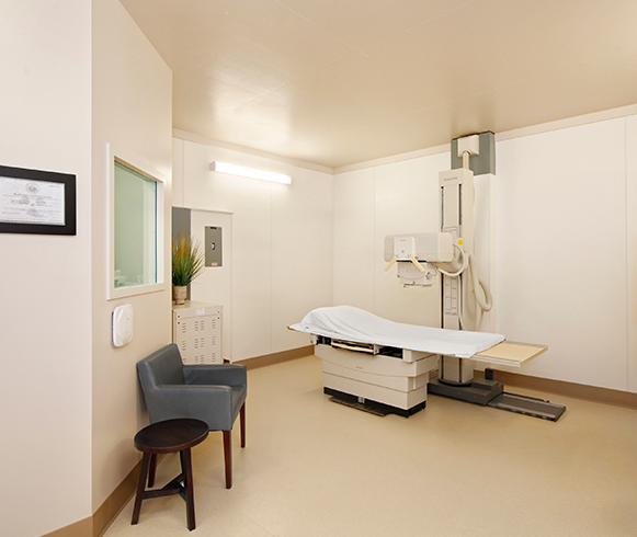 Interior view of examination table at the Makana North Shore Urgent Care