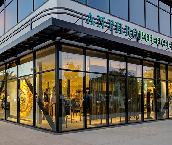 Exterior street view of store at the Manhattan Village Anchor Conversion