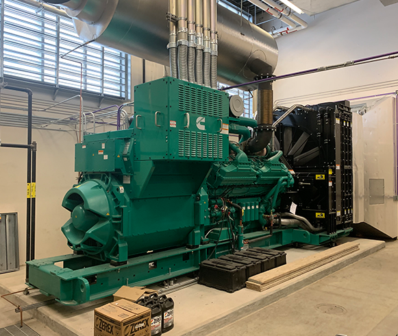 Interior view of power generator at the Monument Health Rapid City Hospital
