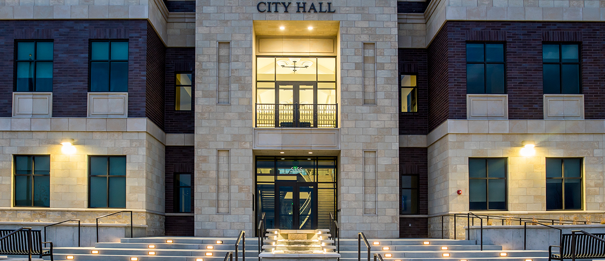 Entrance to city hall